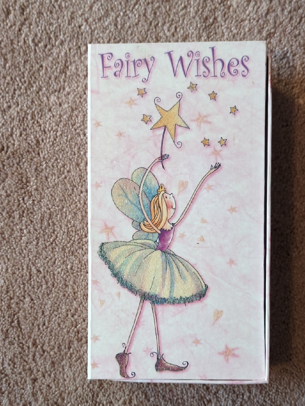 Fairy Wishes Decorative Keepsake Box - Pink & Mint. New Keepsake Box.SALE